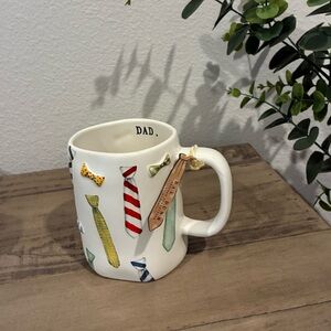 Rae Dunn DAD colorful ties coffee mug.